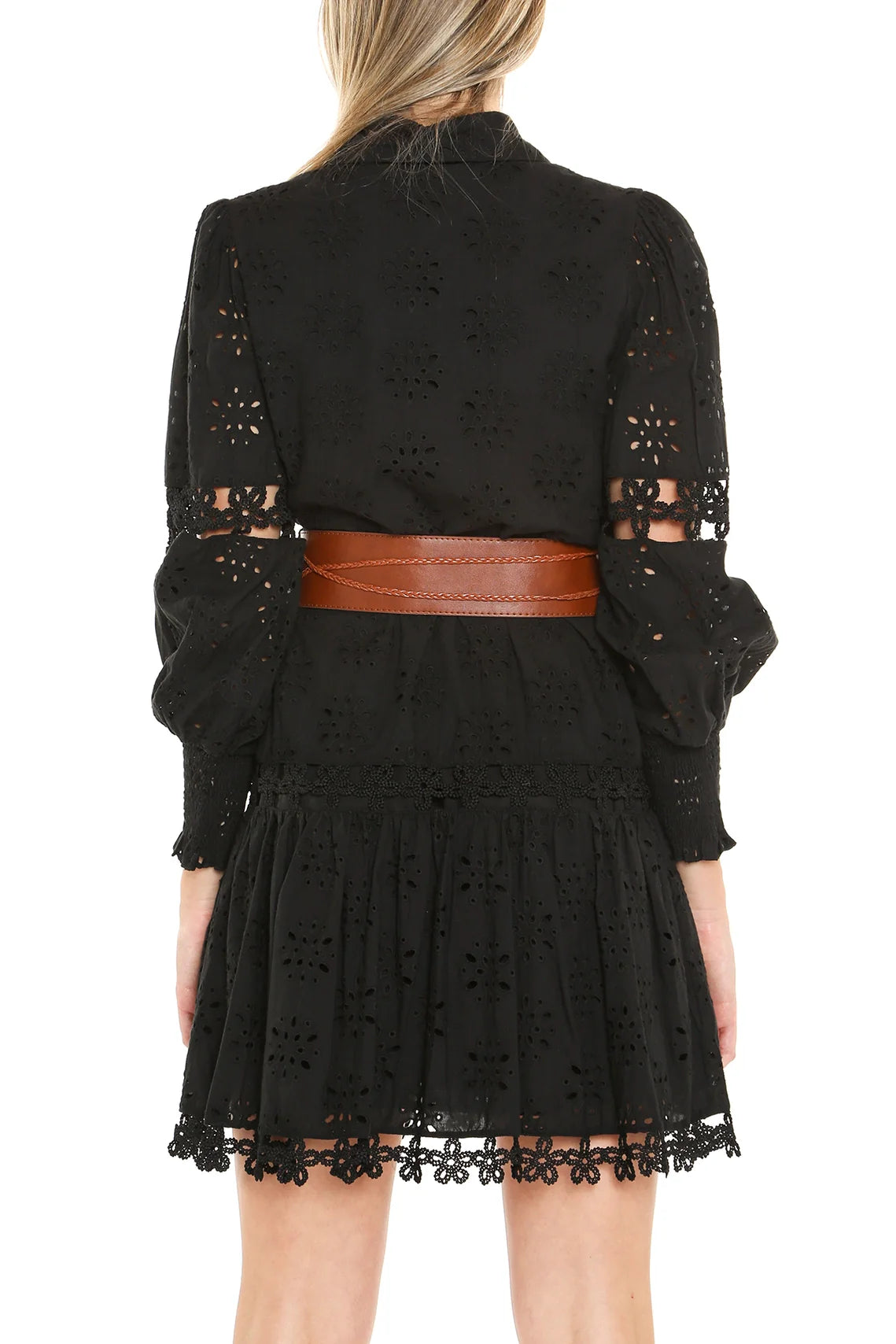 Prosper Lace Dress with Leather Belt