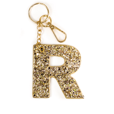 Kendall Glitter Initial Keychain - Final Sale