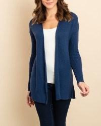 Drop Shoulder Open Front Cardigan