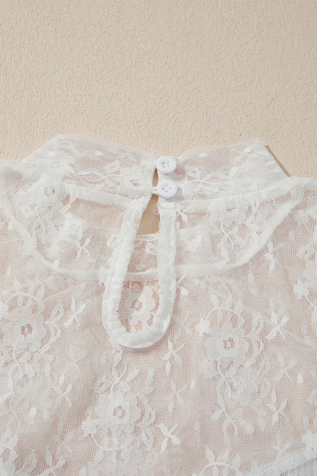 Jet Stream Lace Mesh Long Sleeve Top