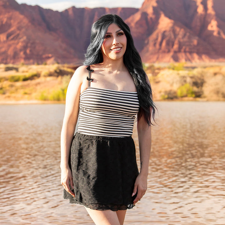 Mesh Double Layer Skirt