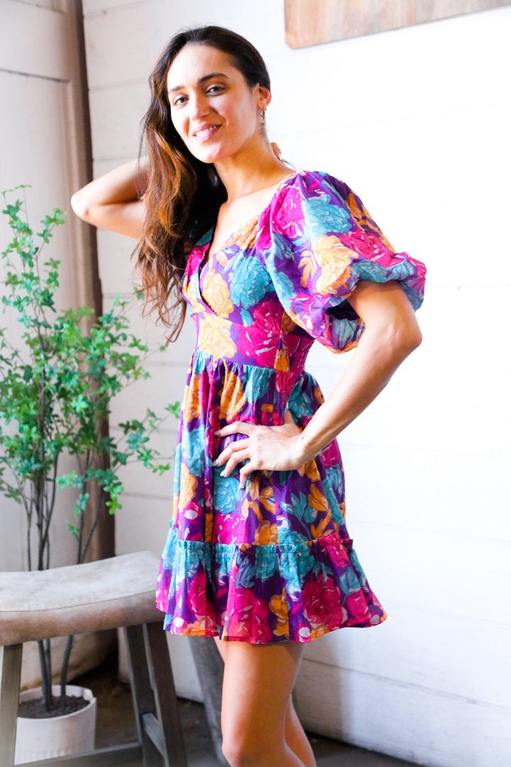 Rosewood Romance Banded Surplice Dress