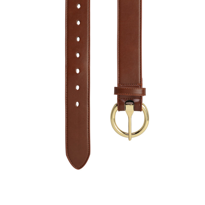Women's Gold Ring Belt - Brown (Only Size 40)