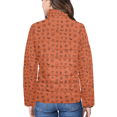 Rust Cattle Brands Women's Puffy Bomber Jacket