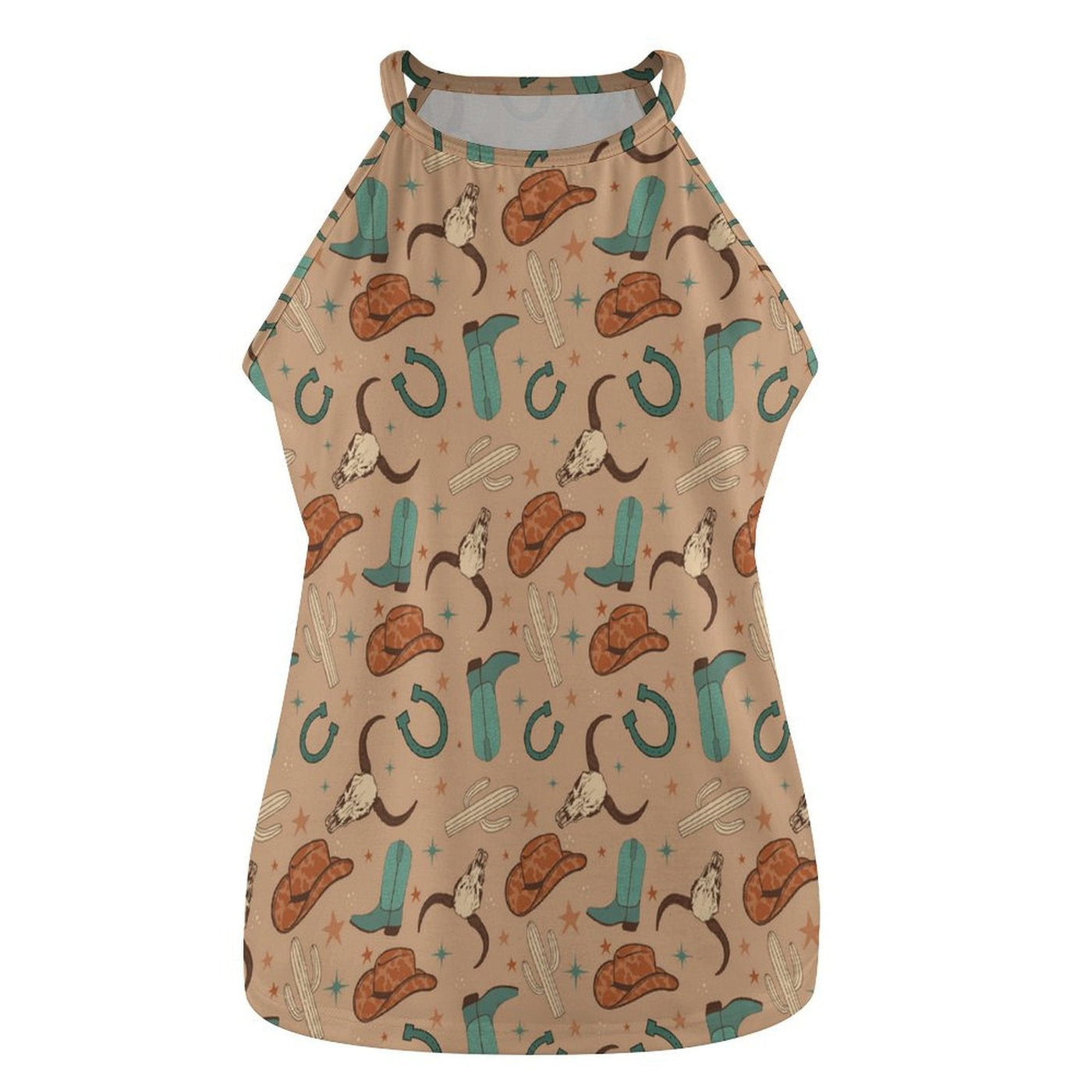 Cowboy Boots Print Tank