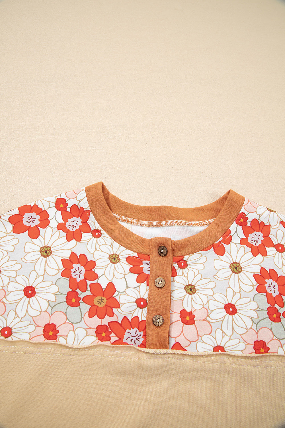 Azari Plaid Patchwork Casual Top