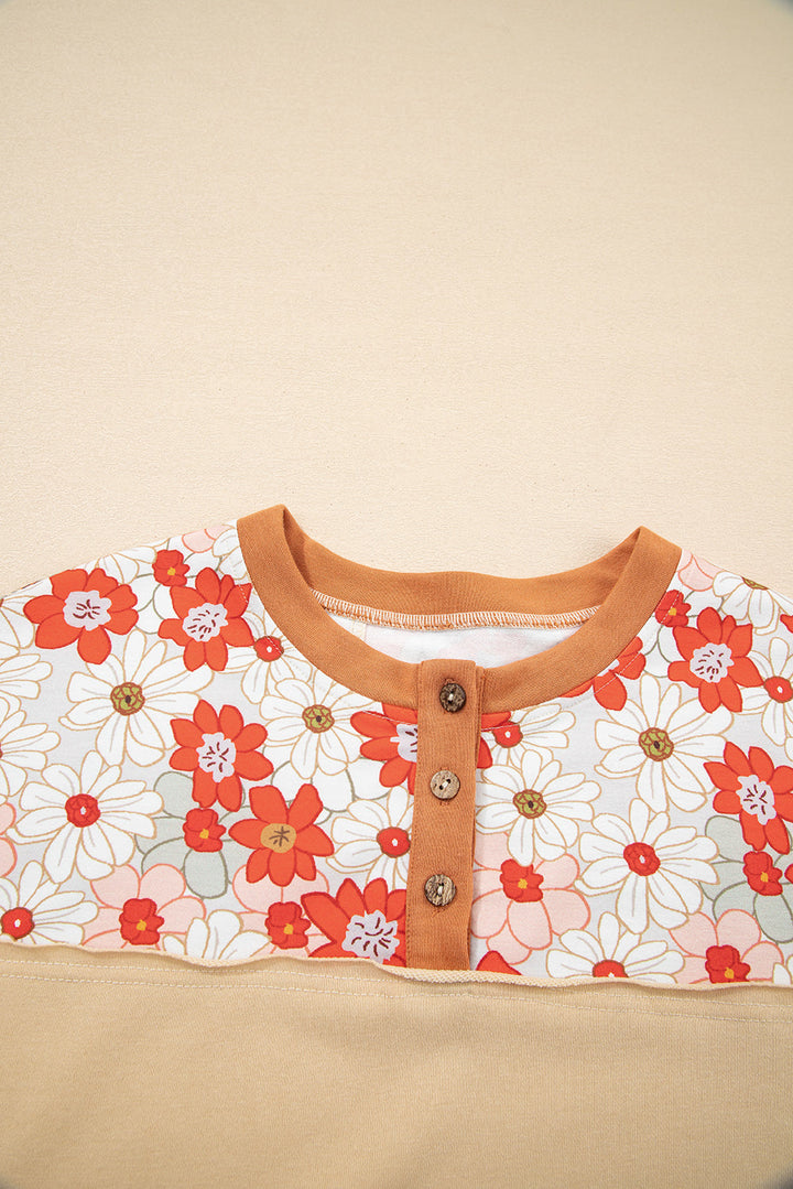 Azari Plaid Patchwork Casual Top