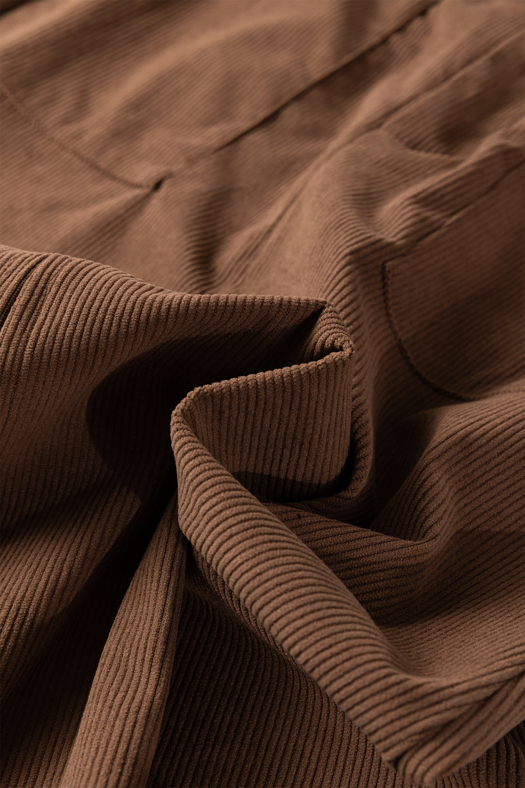 Coffee Front Slit Shift High Waist Midi Skirt