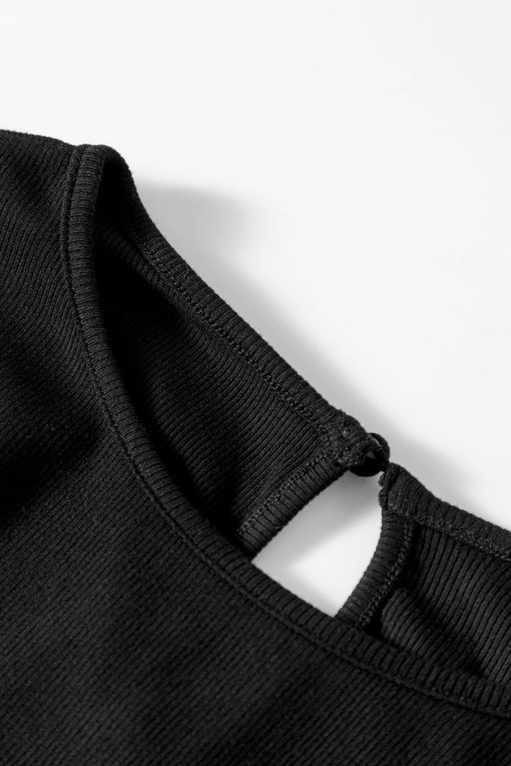 Lara Splicing Half Sleeve Top