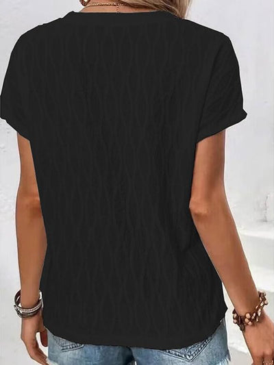 Full Size Round Neck Short Sleeve T-Shirt - Sybaritic Bags & Clothing
