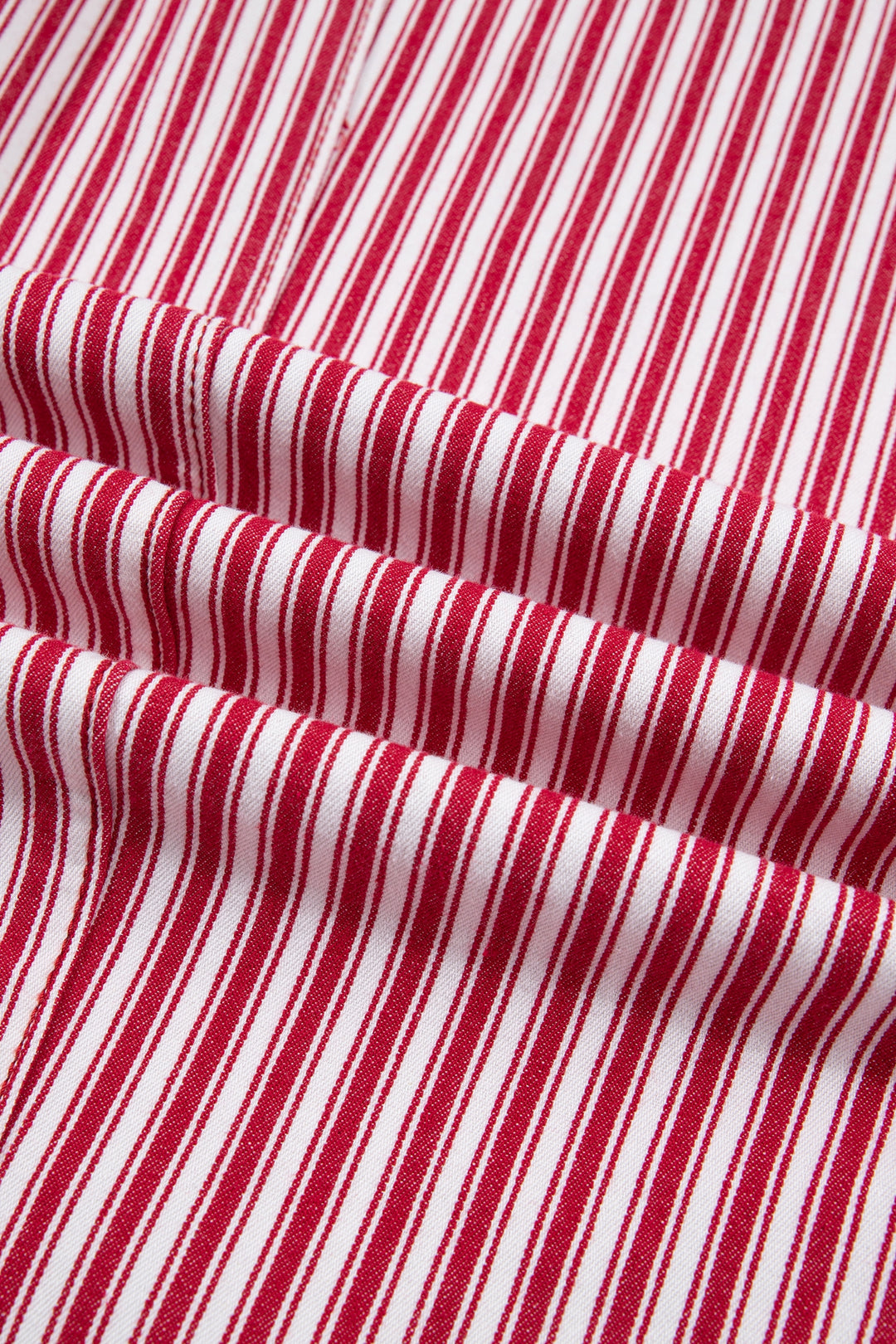 Red Stripe Drawstring Casual Loose Pants