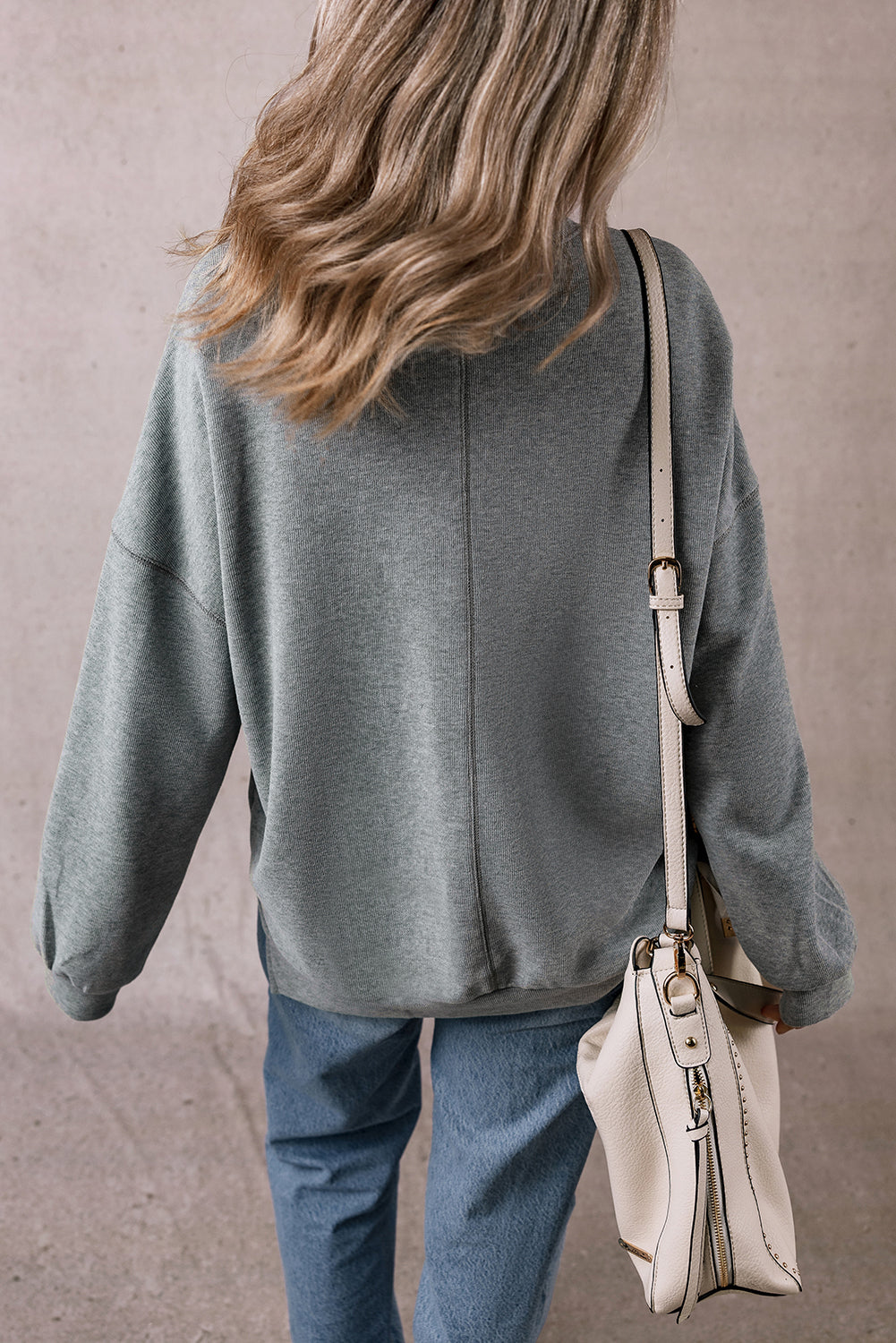 Rorivina Drop Shoulder Oversized Sweatshirt