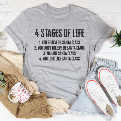 4 Stages Of Life Christmas Tee