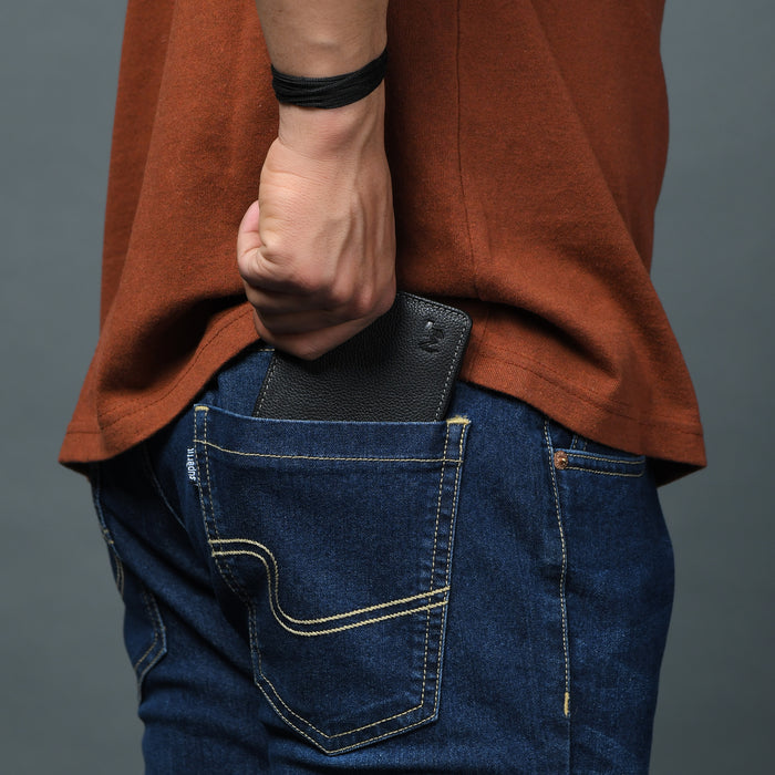 Classic Black Leather Wallet