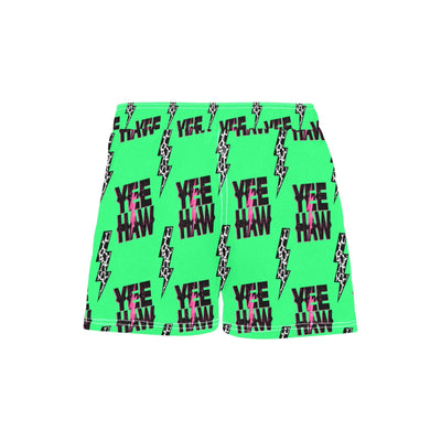 Women's Neon Yeehaw Beach Board Shorts