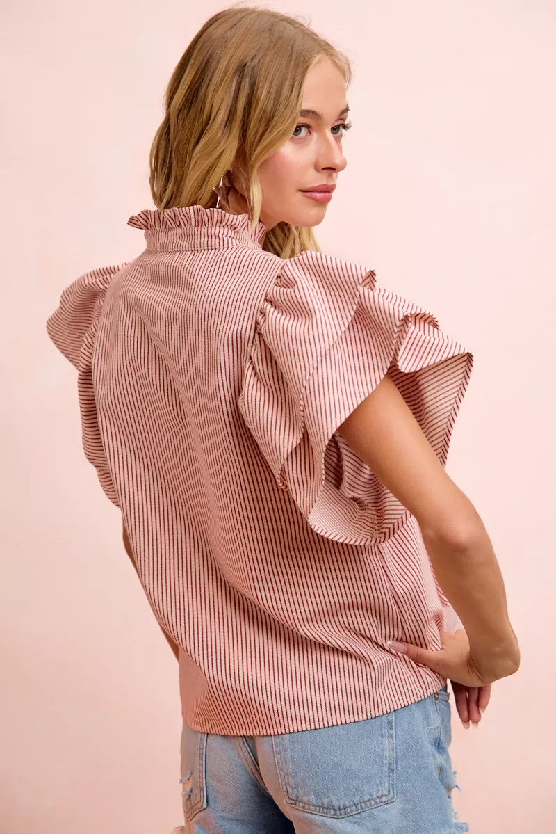 The Uptown Flutter Top