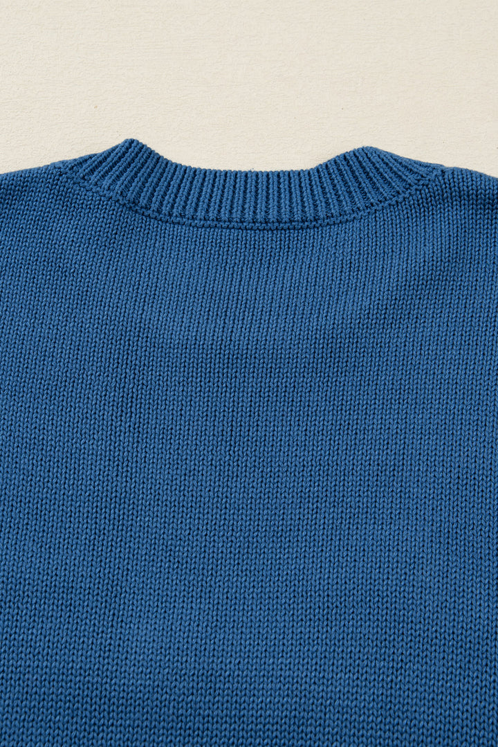 Emiyra Embroidered Graphic Western Sweater