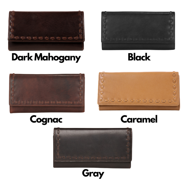 Hope RFID Leather Laced Wallet by Lady Conceal