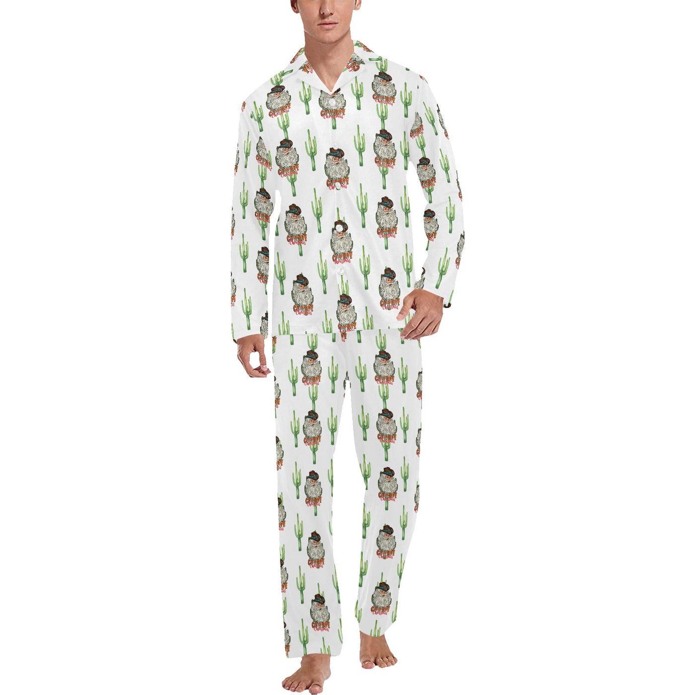 Cowboy Christmas Men's Western Pajama Set