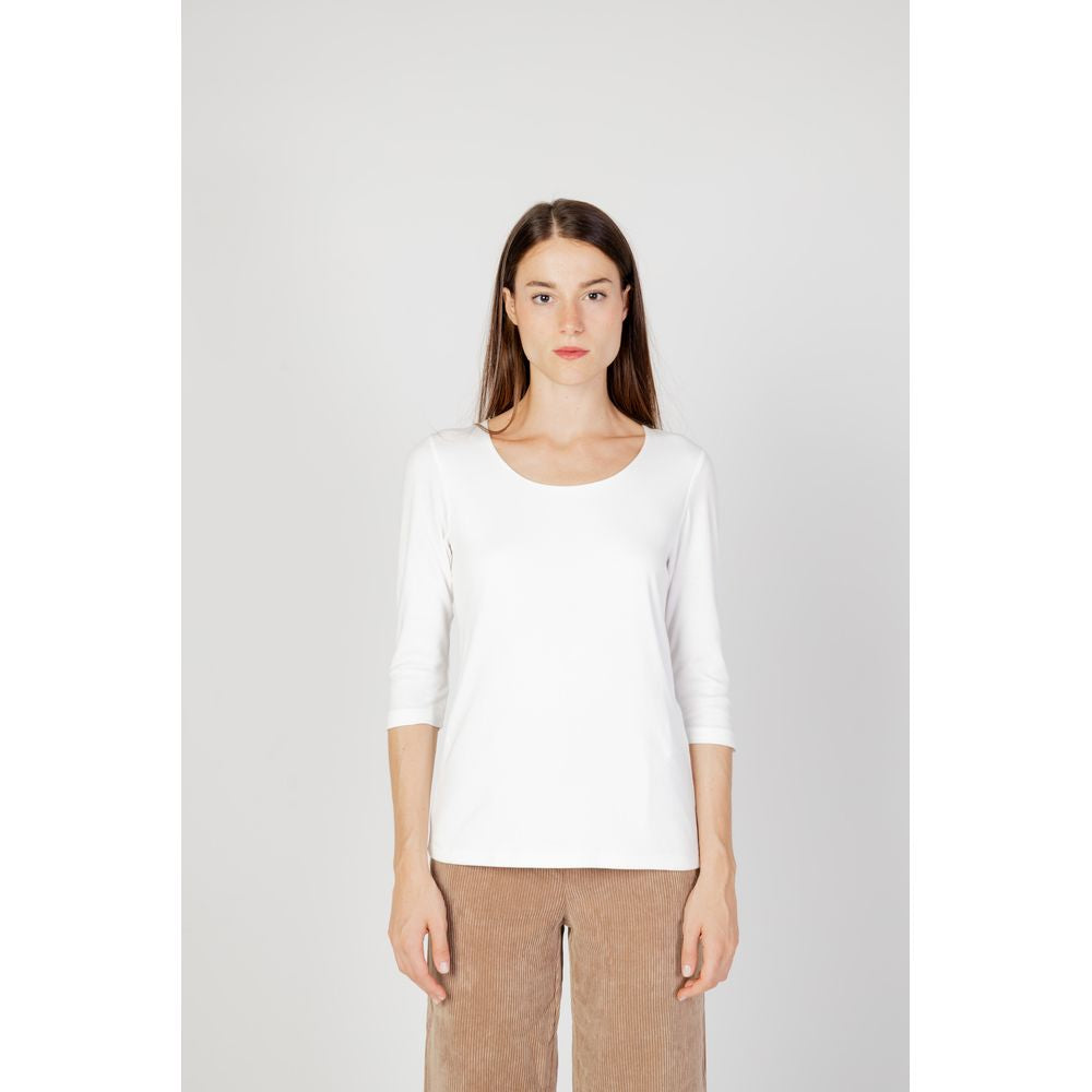 Street One Cream Cotton Long Sleeve T-Shirt
