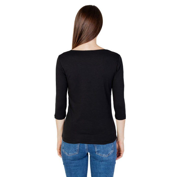 Street One Black Cotton Long Sleeve T-Shirt