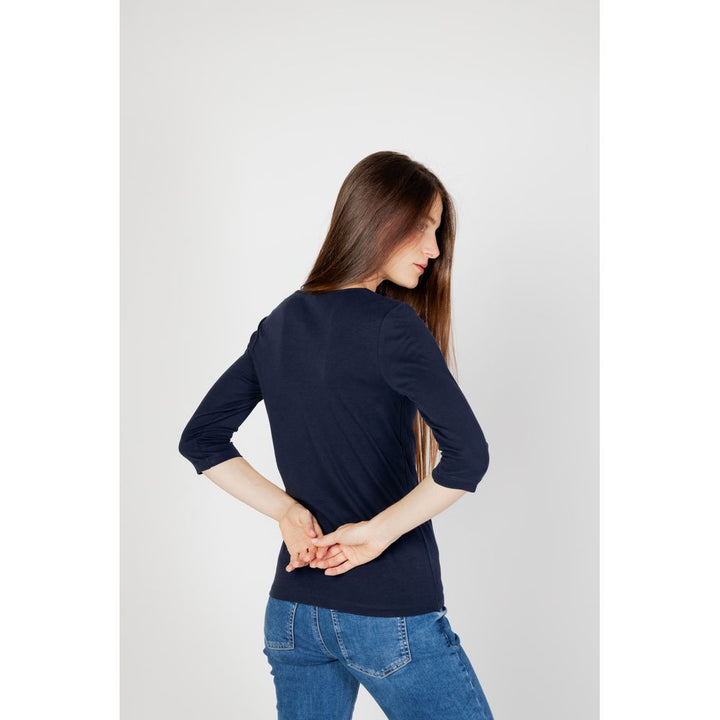 Street One Blue Cotton Long Sleeve T-Shirt