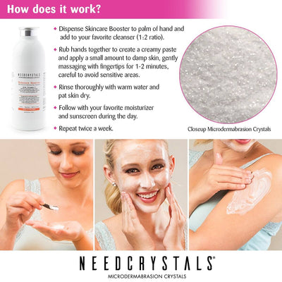 Microdermabrasion Crystals 8 Oz. / 227 G. DIY Face Scrub With Vitamin C.