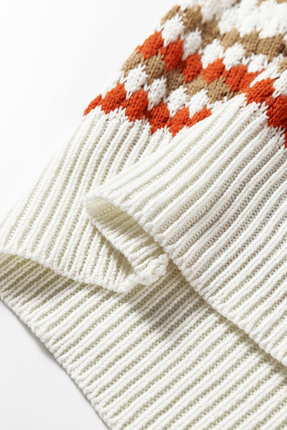 Jimena Patterned Drop Shoulder Sweater