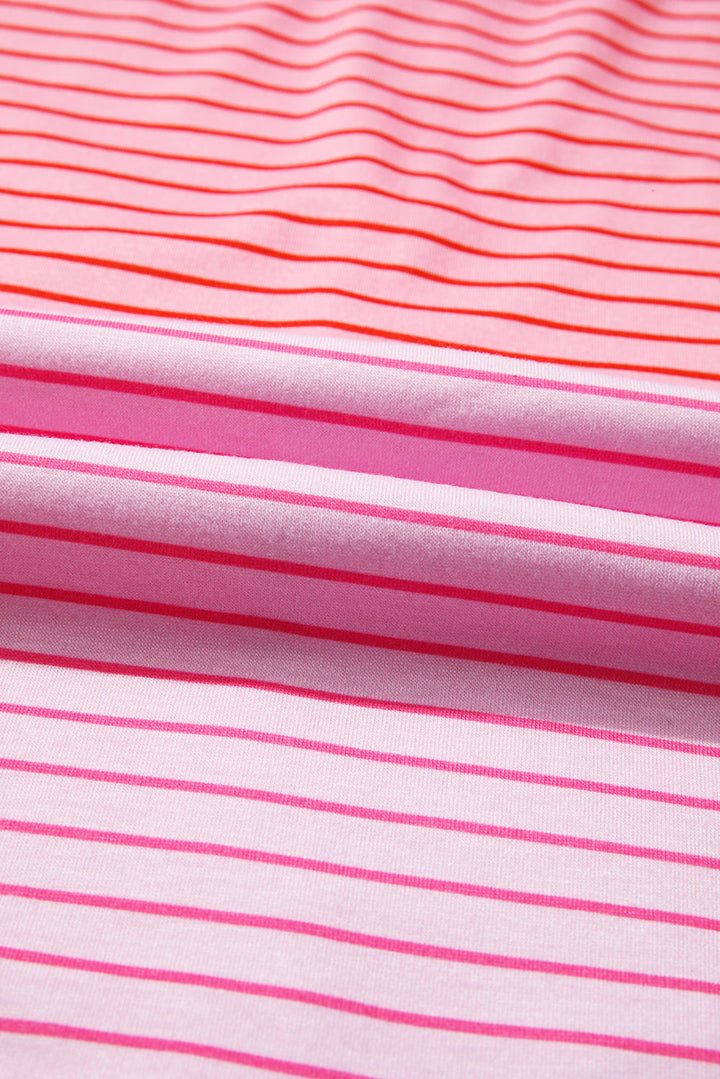 Alondra Exposed Seam Casual Long Sleeve Top