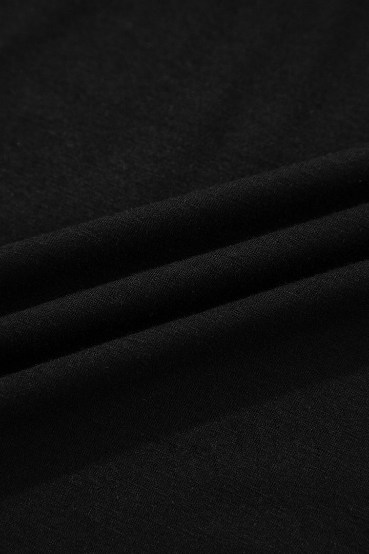 Black Contrast Trim Hooded Lounge Cardigan and Pants Set