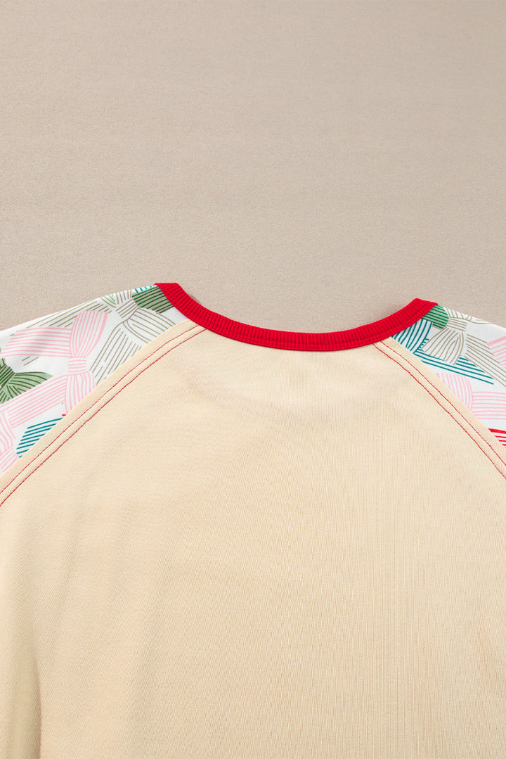 Wynter Sleeve Colorblock Edge Top