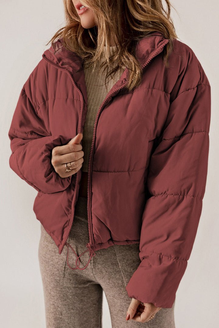 Rylee Drawstring Hem Puffer Jackets
