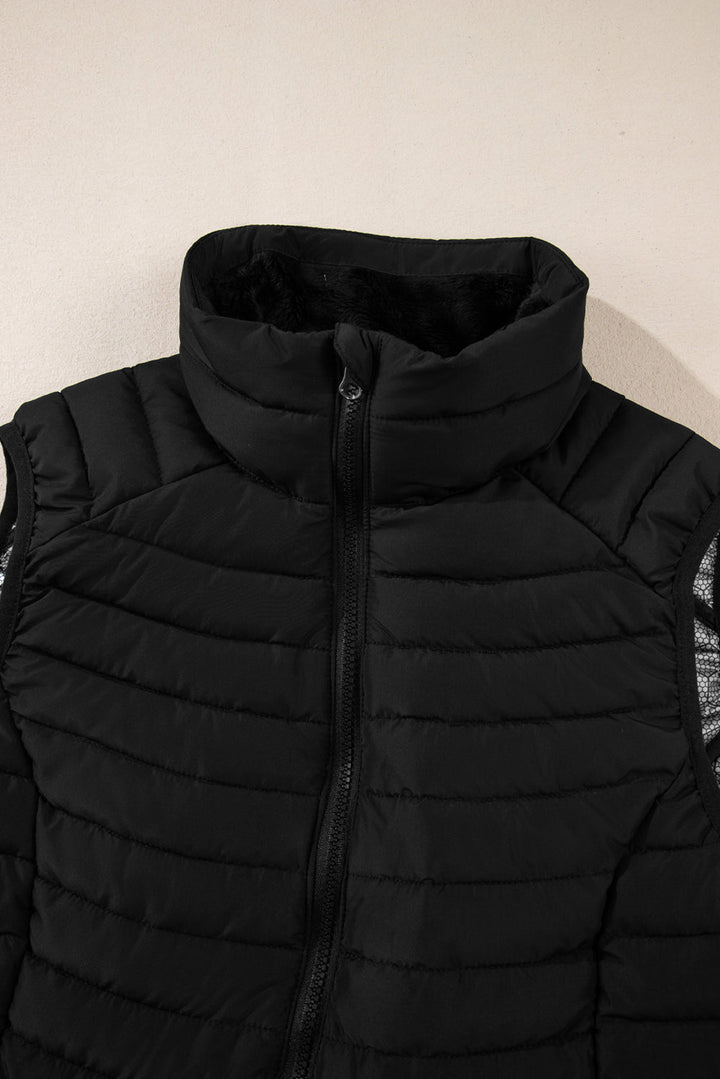 Harper Quilted Zipped Puffer Vest