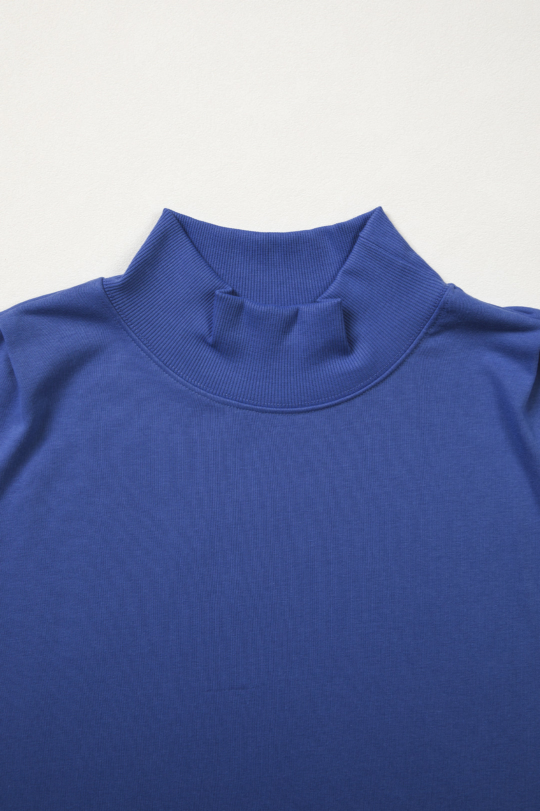 Black Solid Color High Neck Cap Sleeve Loose Top