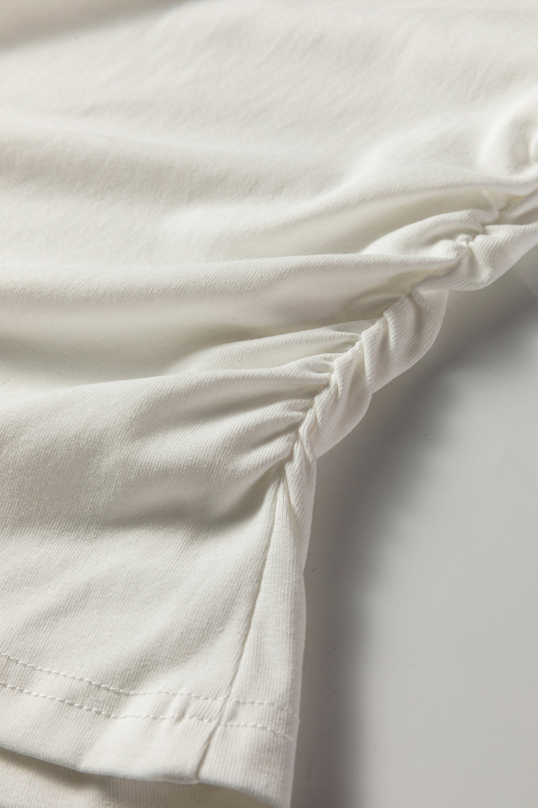 White Floral Lace Patchwork Square Neck Long Sleeve Top