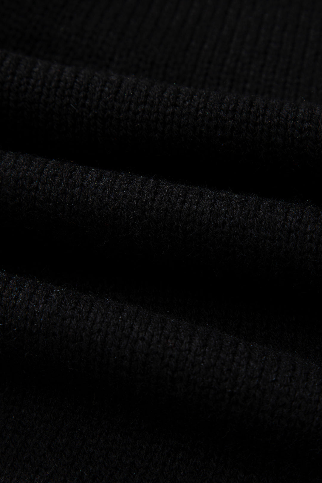 Black Festive Bow Backless Bubble Sleeve Sweater