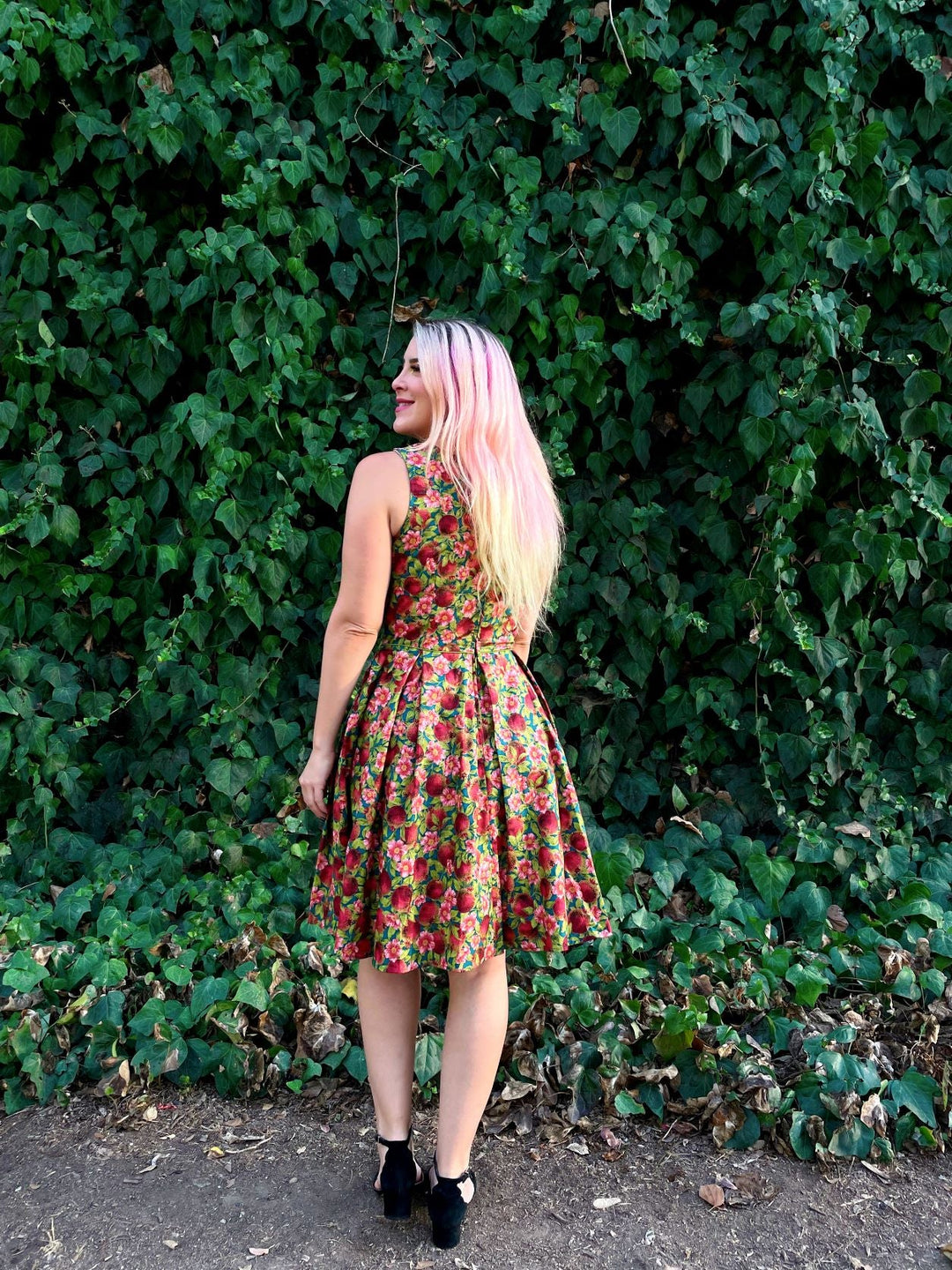 Elizabeth Dress in Pomegranate