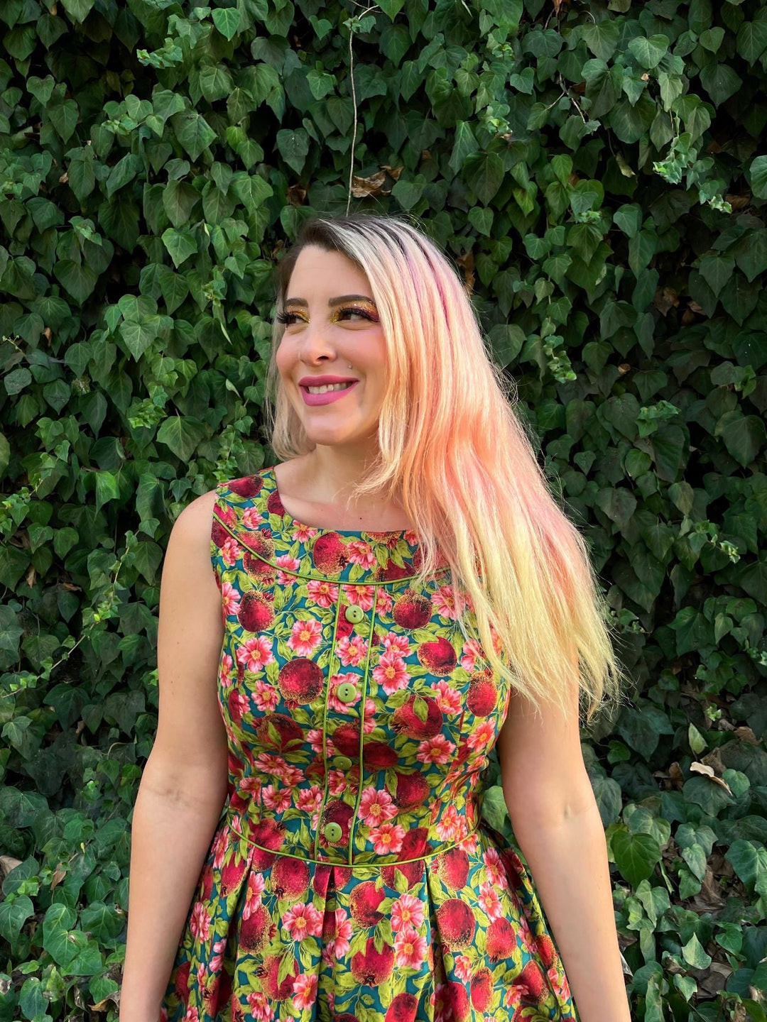 Elizabeth Dress in Pomegranate