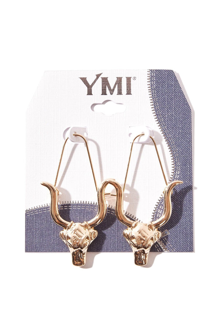 Western Bull Earrings