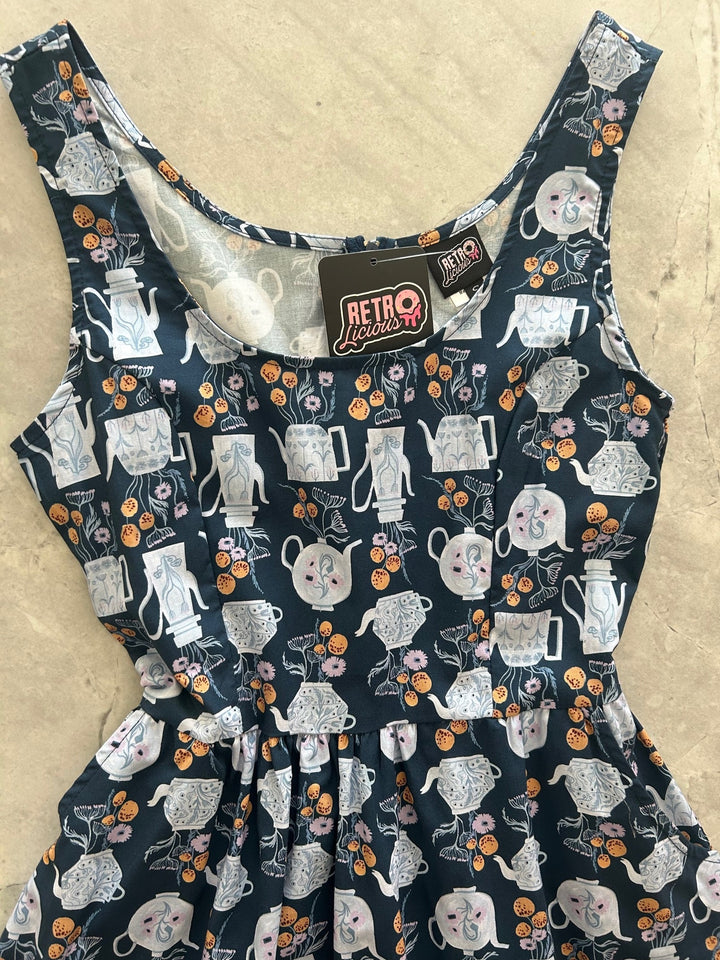 Teapots Fit & Flare Dress