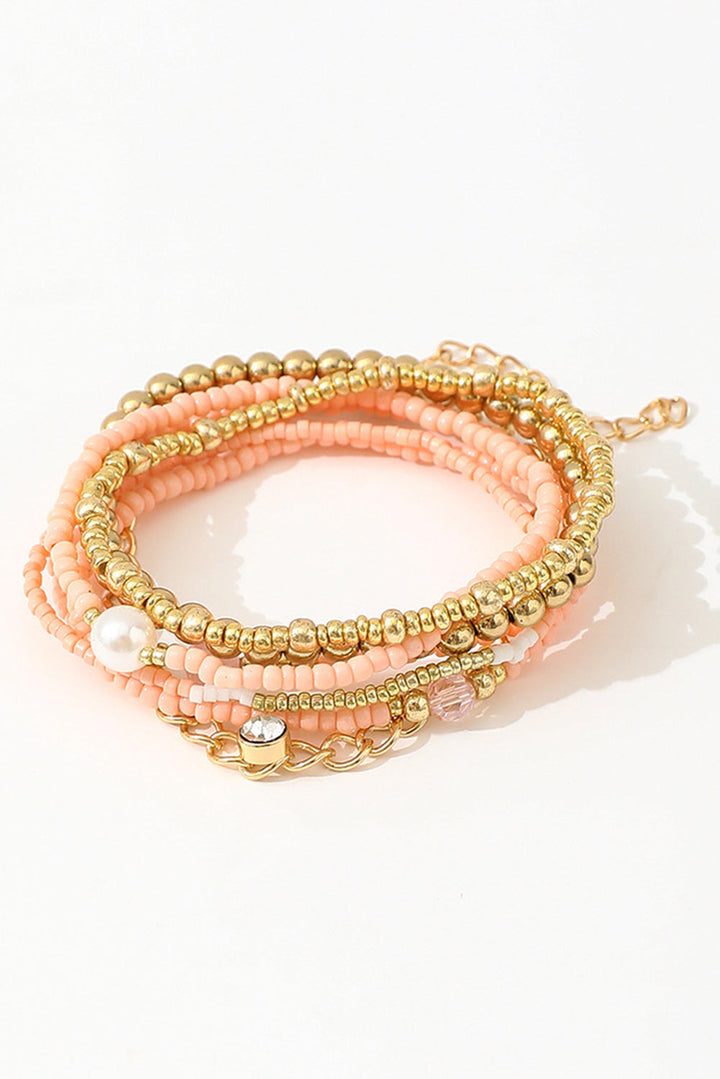 Nancy Simple Beaded Layer Bracelet