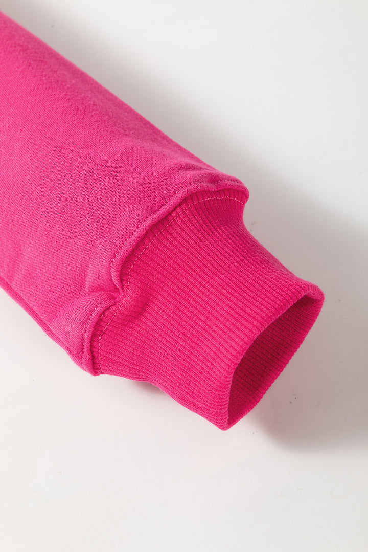 Ainsley Crisscross Stitching Loose Sweatshirt