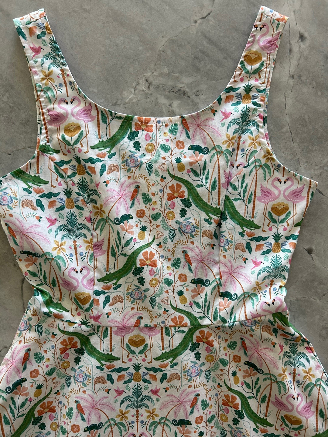 Tropical Skater Dress