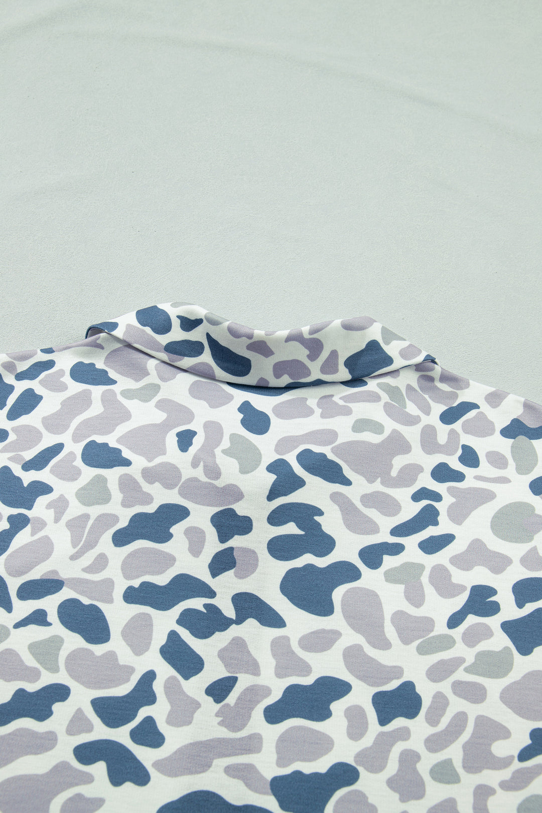 Multicolour Zip up Tee and Short Plus Size Camo Set