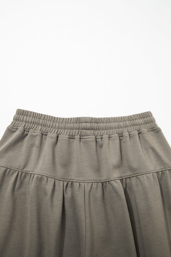 Seagrass Elastic Waist Drawstring Wide Leg Full Length Pants