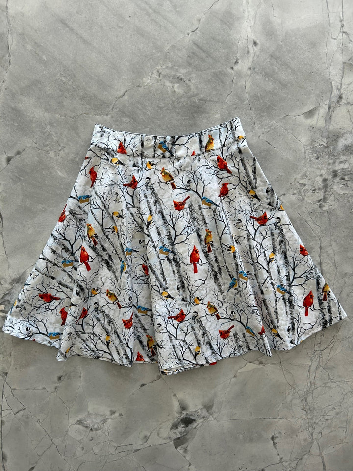 Birds on Branches Skater Skirt - XL only, 1 left!