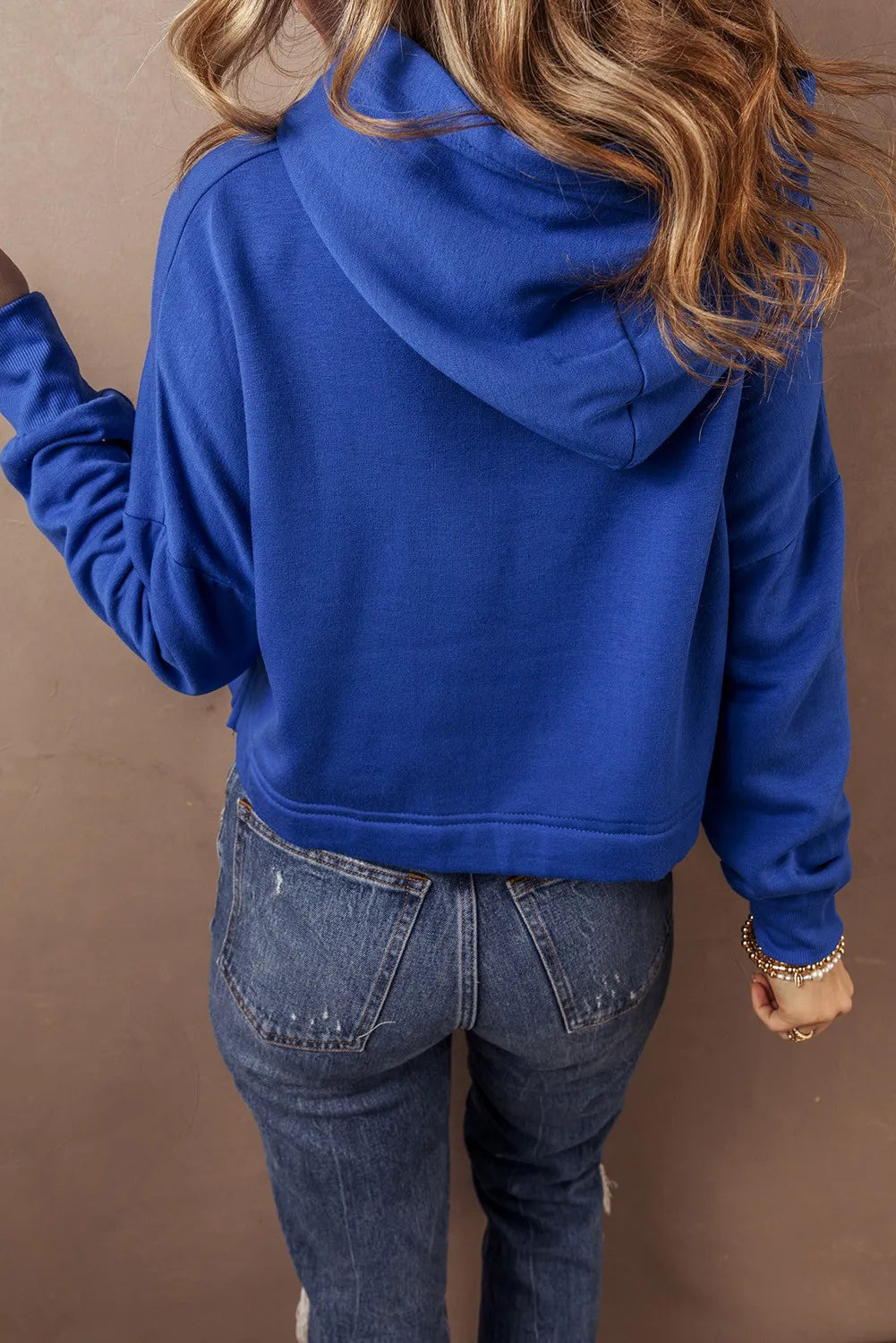 Drawstring Long Sleeve Hoodie