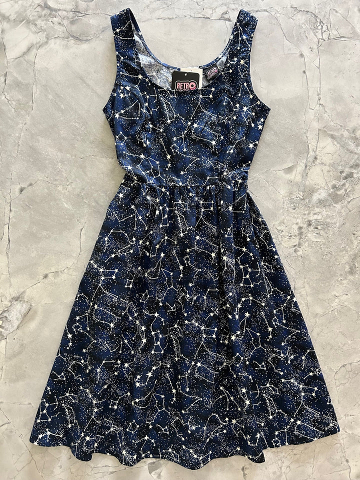 Glow in the Dark Constellations Fit & Flare Dress