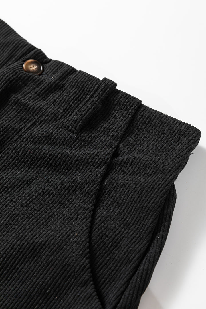 Coffee Front Slit Shift High Waist Midi Skirt