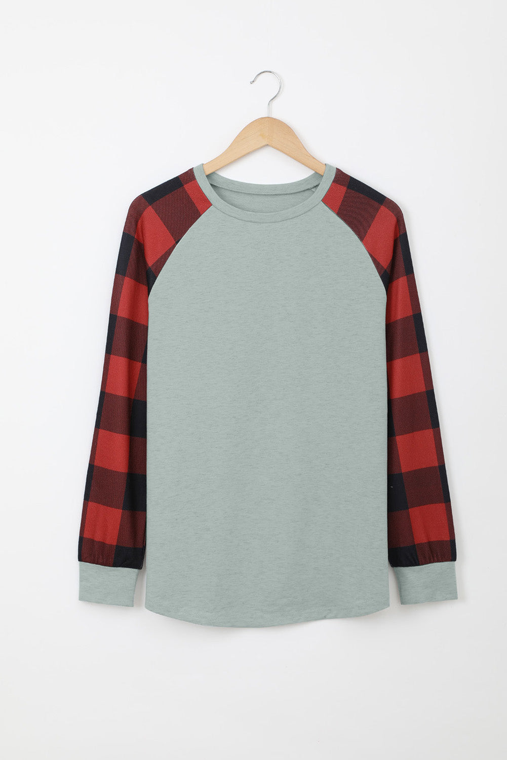Aria Plaid Long Sleeve Sweatshirt